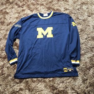 Lee Sport Michigan Wolverines Adult Extra Large Big Graphic Crewneck Sweatshirt